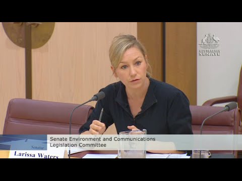 Senate Estimates; Larissa asks about 'One in, One out' regulatory burden policy