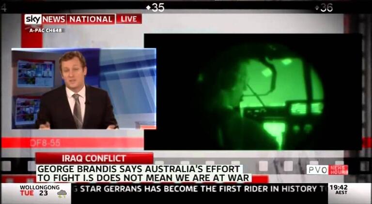 VIDEO: Australian Greens: Senator Ludlam talks military engagement in the Middle East on Sky News