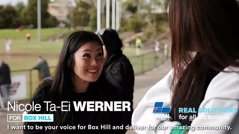 VIDEO: Liberal Victoria: Nicole Ta Ei Werner Campaign Video 1 (CC)