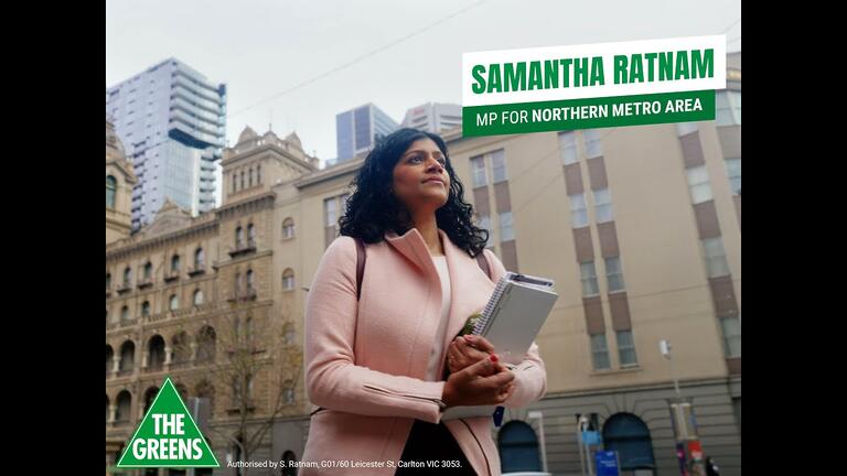 VIDEO: Victorian Greens: Politics really matters | Full Video | Samantha Ratnam – Leader of the Victorian Greens