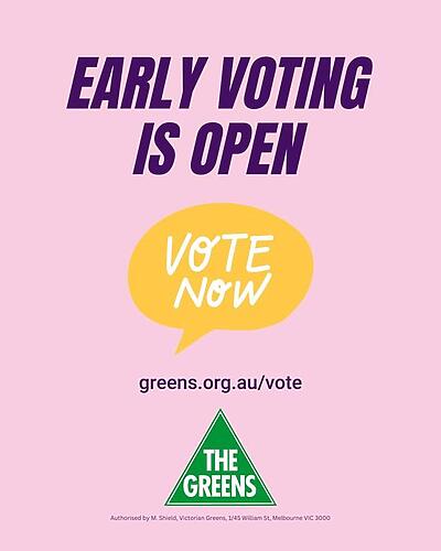 Early voting for the Victorian state election is open now!...