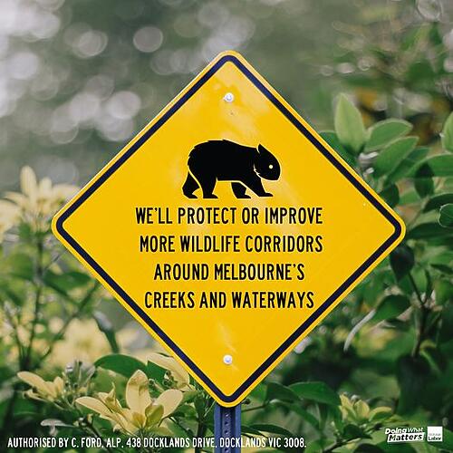 And we'll establish a Green Links fund to support revegetation al...