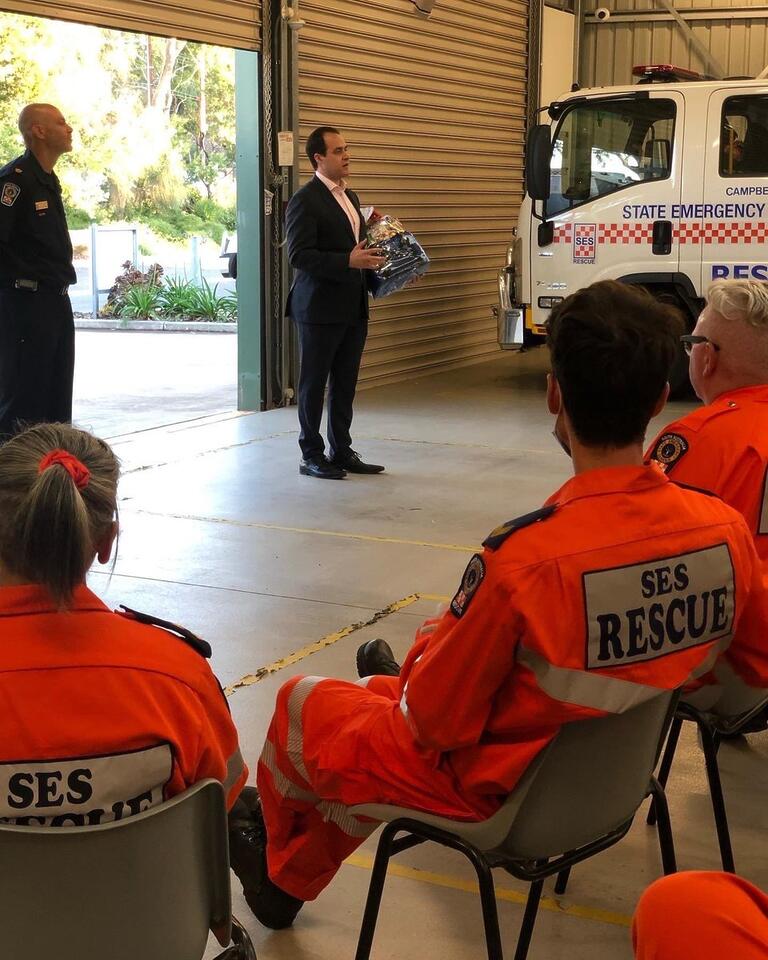 Vincent Tarzia, MP: Thanking the Campbelltown SES volunteers tonight for helping with…