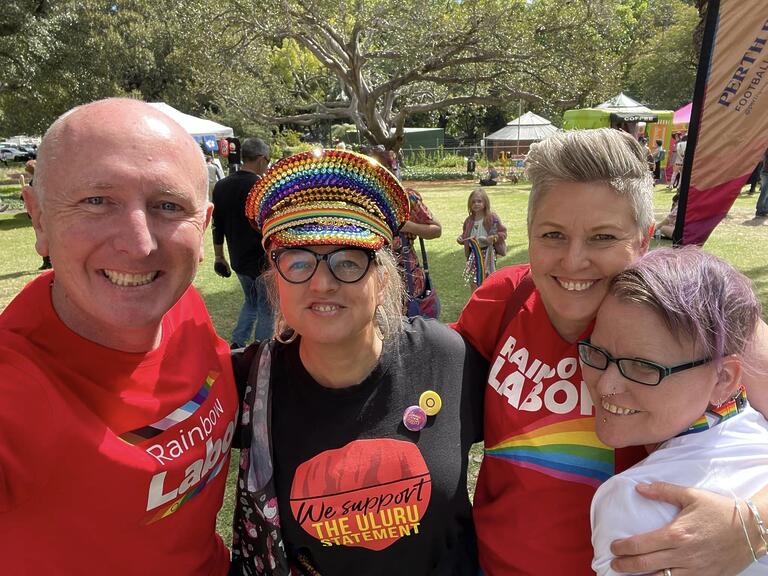 WA Labor: Great to see so many friendly WA Labor faces at PrideFEST Fairday…