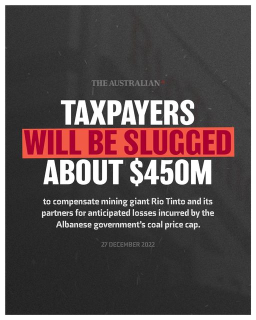 Seriously $450m of borrowed money given to a profitable mining co...