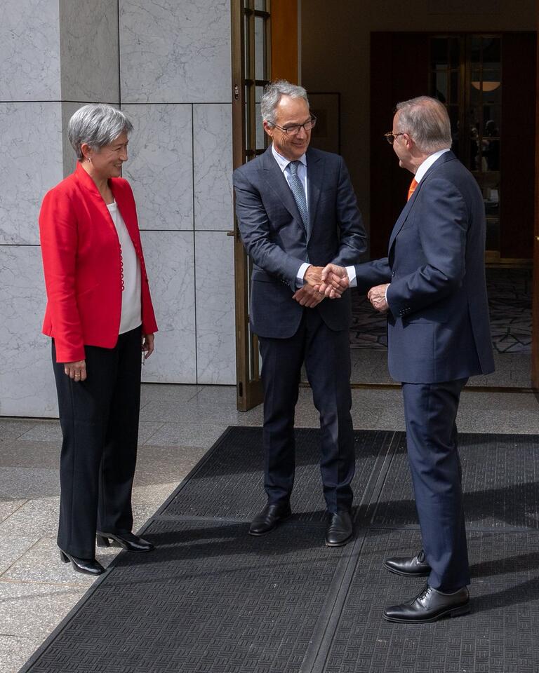 Anthony Albanese: Great to congratulate Nicholas Moore on his appointment as Austra…