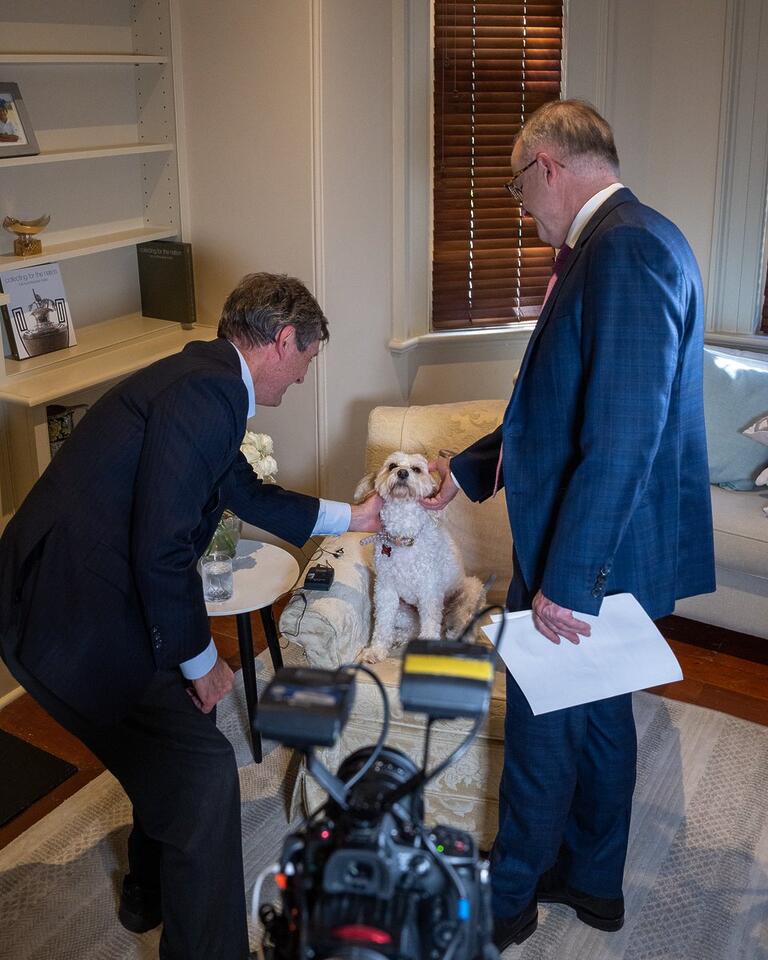 Anthony Albanese: Sat down with @CroweDM (and Toto) to talk about the government’s …