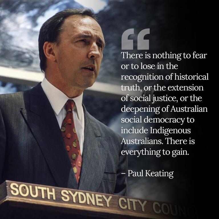 Anthony Albanese: Thirty years ago, in Redfern Park, former Prime Minister Paul Kea…