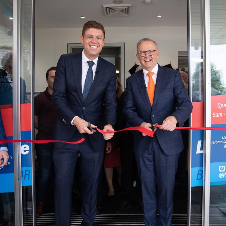 Anthony Albanese: Two openings in a day! It was fantastic to meet @jeromelaxale’s t…
