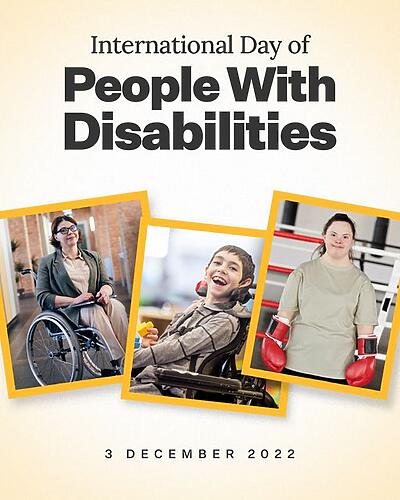 This year’s global theme for #IDPwD 2022, set by the United Natio...