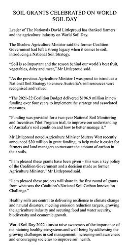 As the previous Ag Minister I was proud to introduce a National S...