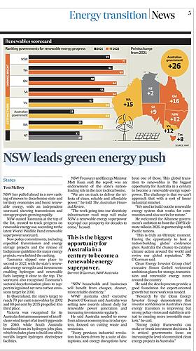 Mark Speakman:  The latest @WWF_Australia #RenewableEnergy superpower scorecard …
