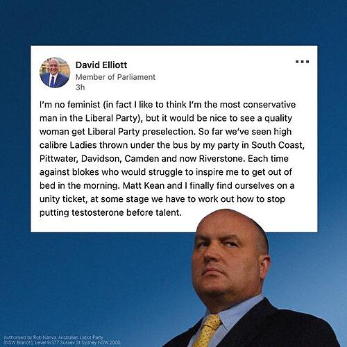 When even “the most conservative man in the Liberal Party” thinks...