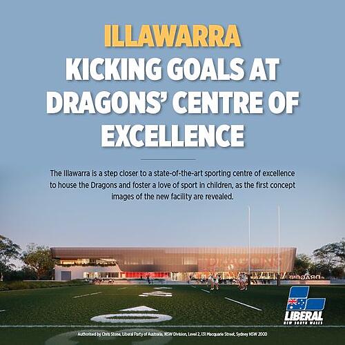 St George Illawarra Dragons has submitted the development applica...