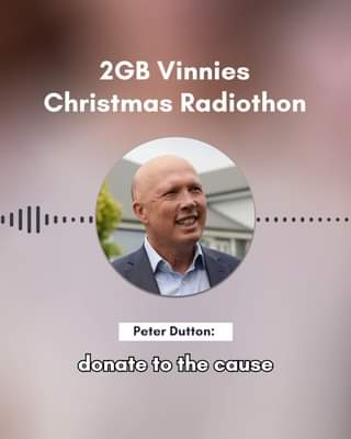 I've donated to the 2GB Sydney Vinnies Australia Christmas Radiot...