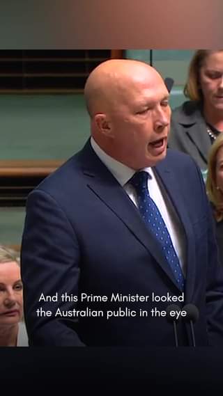 Peter Dutton: The Prime Minister promised Australians that he would reduce your…