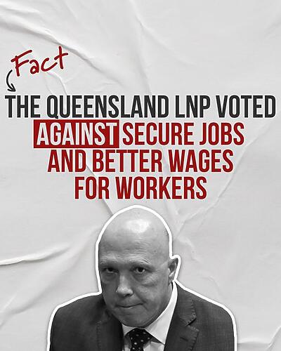Each Federal LNP MP makes at least $217,060 per year but they vot...