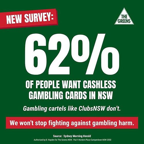 It's a no-brainer: cashless gambling cards stop money laundering,...