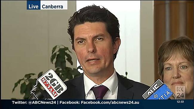 ABC News 24 Scott Ludlam congratulates the Muckaty win