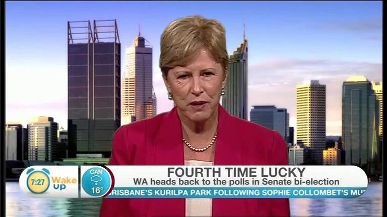 VIDEO: Australian Greens: Christine Milne talks about the WA by-election on Ch 10 Wake Up