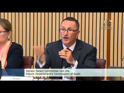 VIDEO: Australian Greens: Senator Richard Di Natale grills Commission of Audit on GP fees