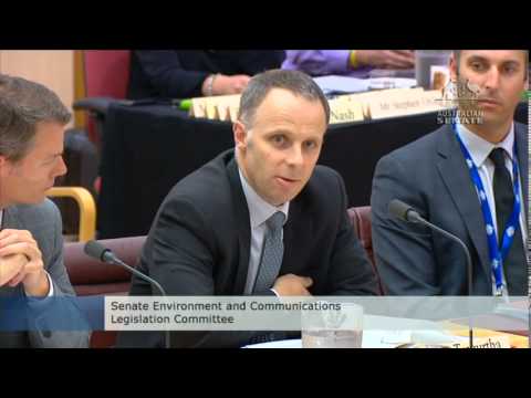 Senator Waters asking questions of the Environment Department about the Maules Creek mine approval