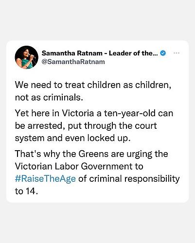 Victorian Greens: Politicians hold the keys to protecting young children from being…