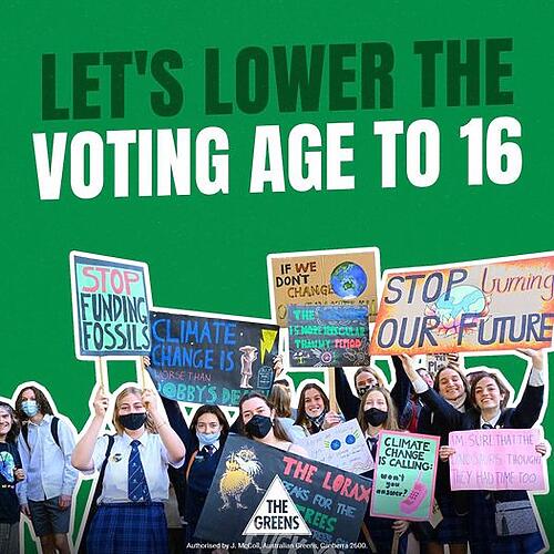 Victorian Greens: Young people can drive, work and enlist in the ADF… but they ca…