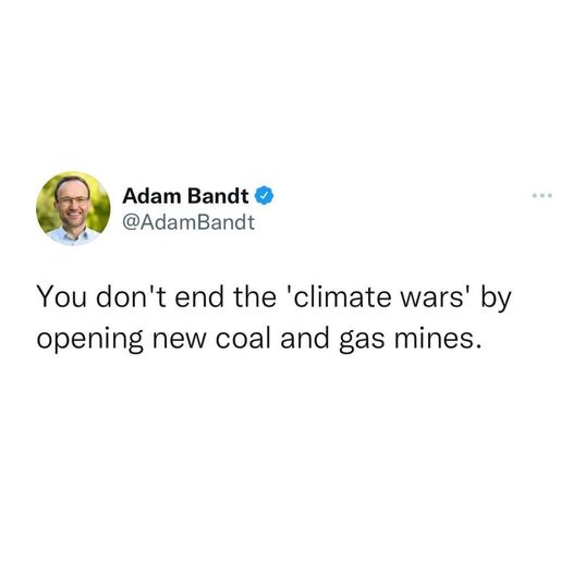 Adam Bandt: When Labor are supporting 118 new coal, oil and gas projects:…