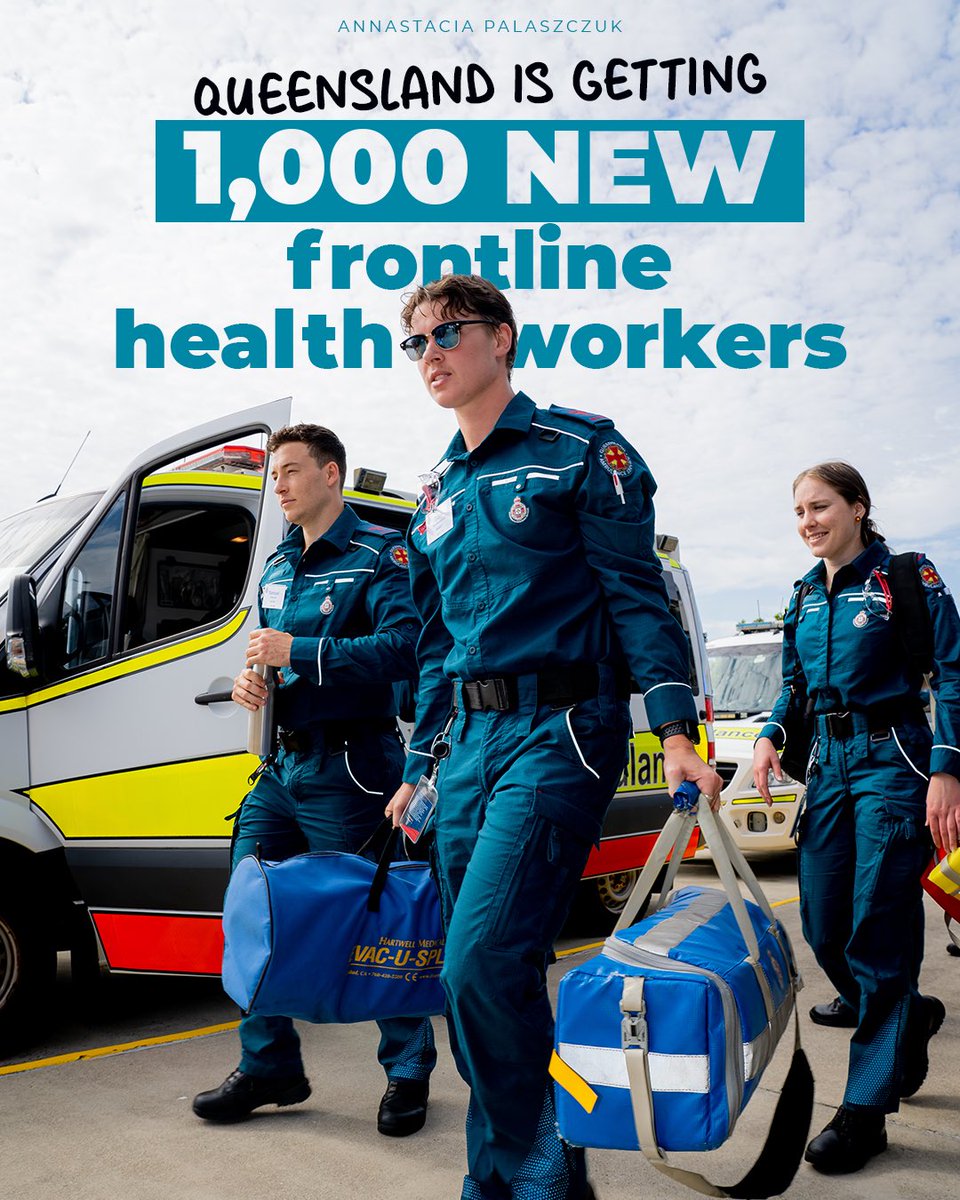 Annastacia Palaszczuk: BREAKING: Queensland is getting 1,000 new frontline health worker…