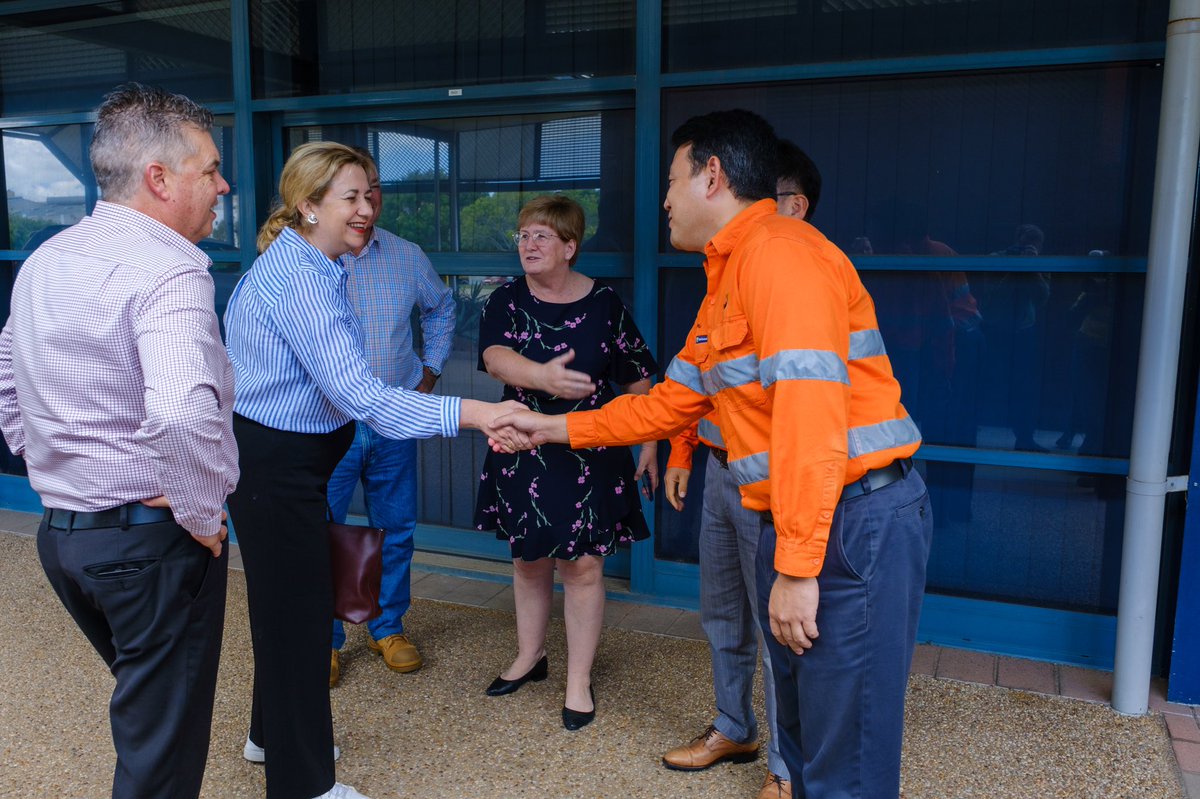 Annastacia Palaszczuk: Tour of the Sun Metals zinc refinery expansion. It’s one of Towns…