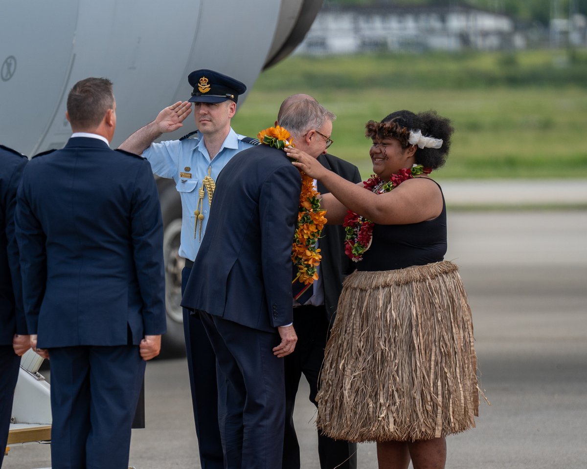 A warm welcome in Port Moresby, Papua New Guinea. ...