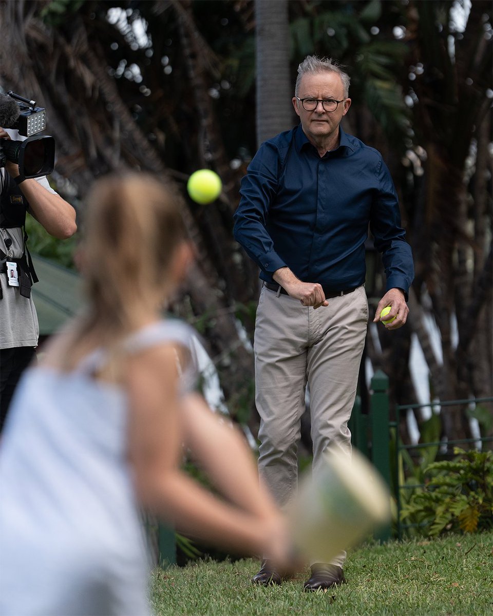 Hard to beat a bit of backyard cricket on New Year’s Day.  So pl...