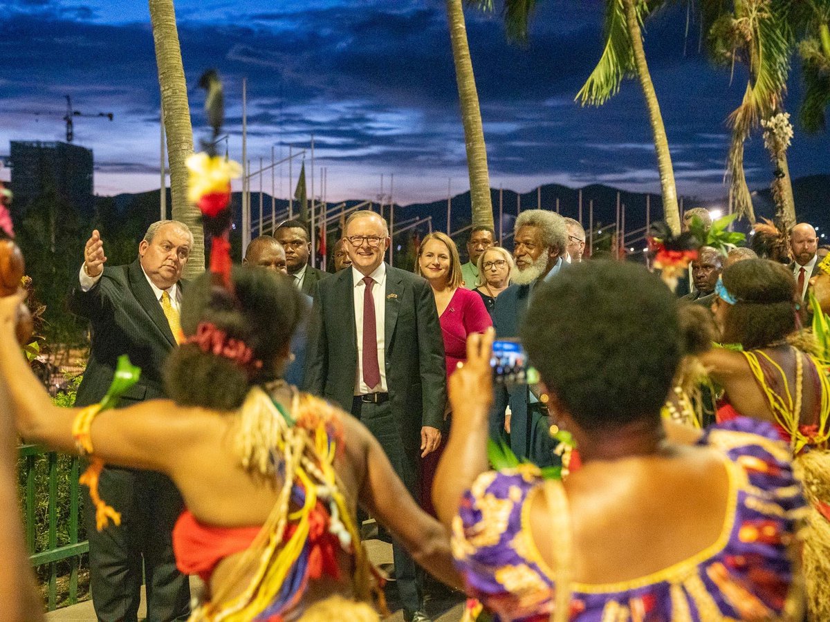 Pleased to join my friend Prime Minister Marape for dinner tonigh...