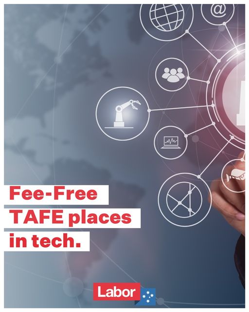 The Albanese Government is delivering 180,000 Fee-Free TAFE and V...