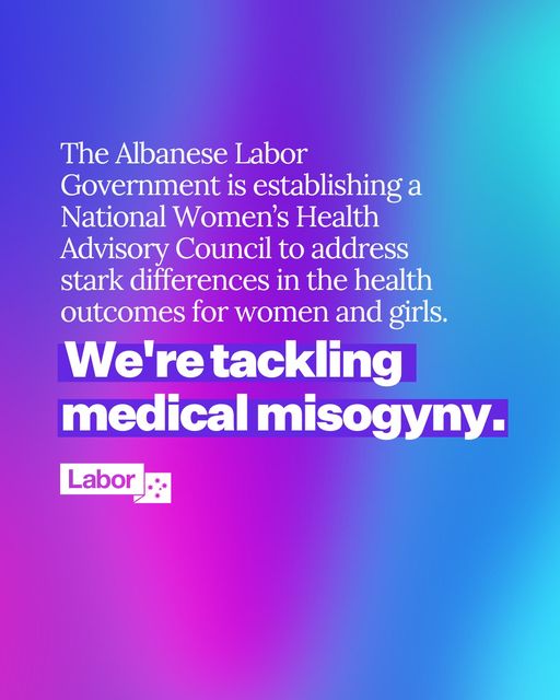 Australian Labor Party: Women and girls suffer disproportionately poorer health outcomes …