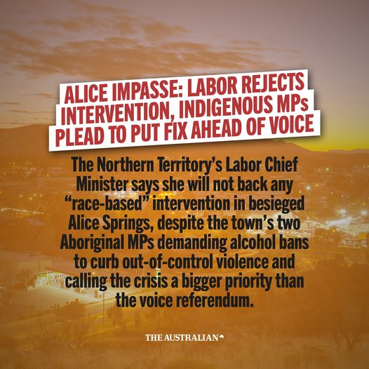 The tragedy unfolding in centres such as Alice Springs needs acti...