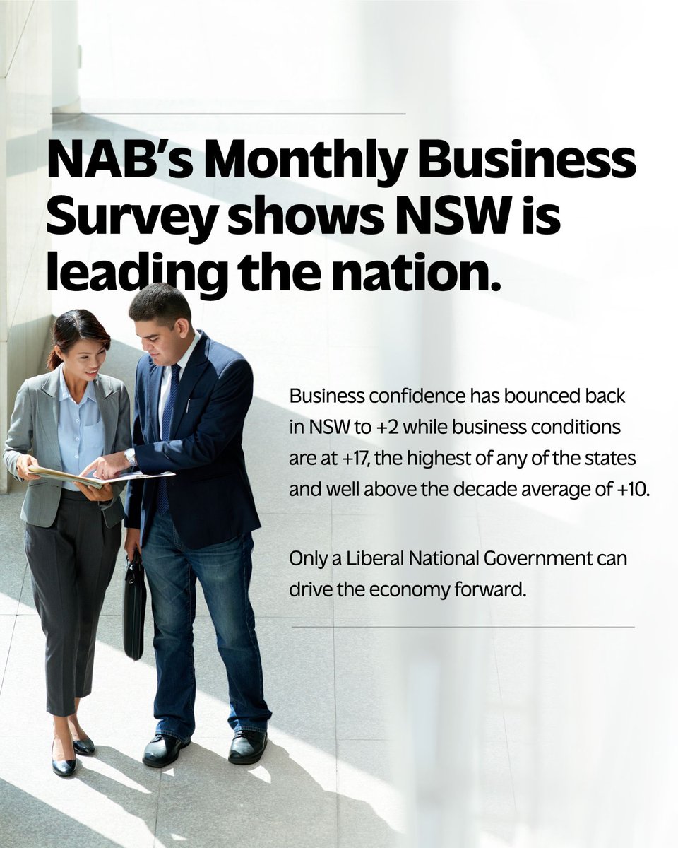 NAB’s Monthly Business Survey shows NSW is leading the nation. ...
