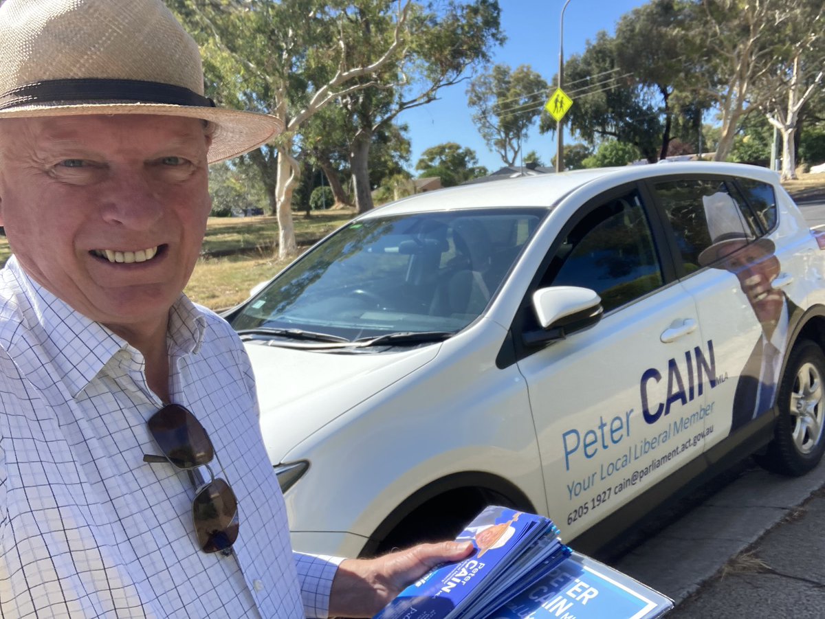 Peter Cain MLA: Out with the Cain Train at Fraser today
#CainforGinninderra #Pete…
