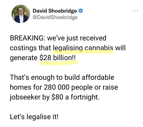 $28 billion reasons to legalise it!...