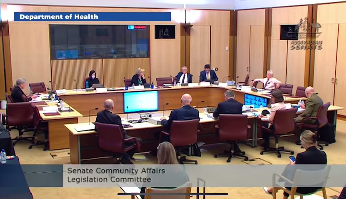 Senator Babet: Do you remember when the Australian Department of Health couldn’t…