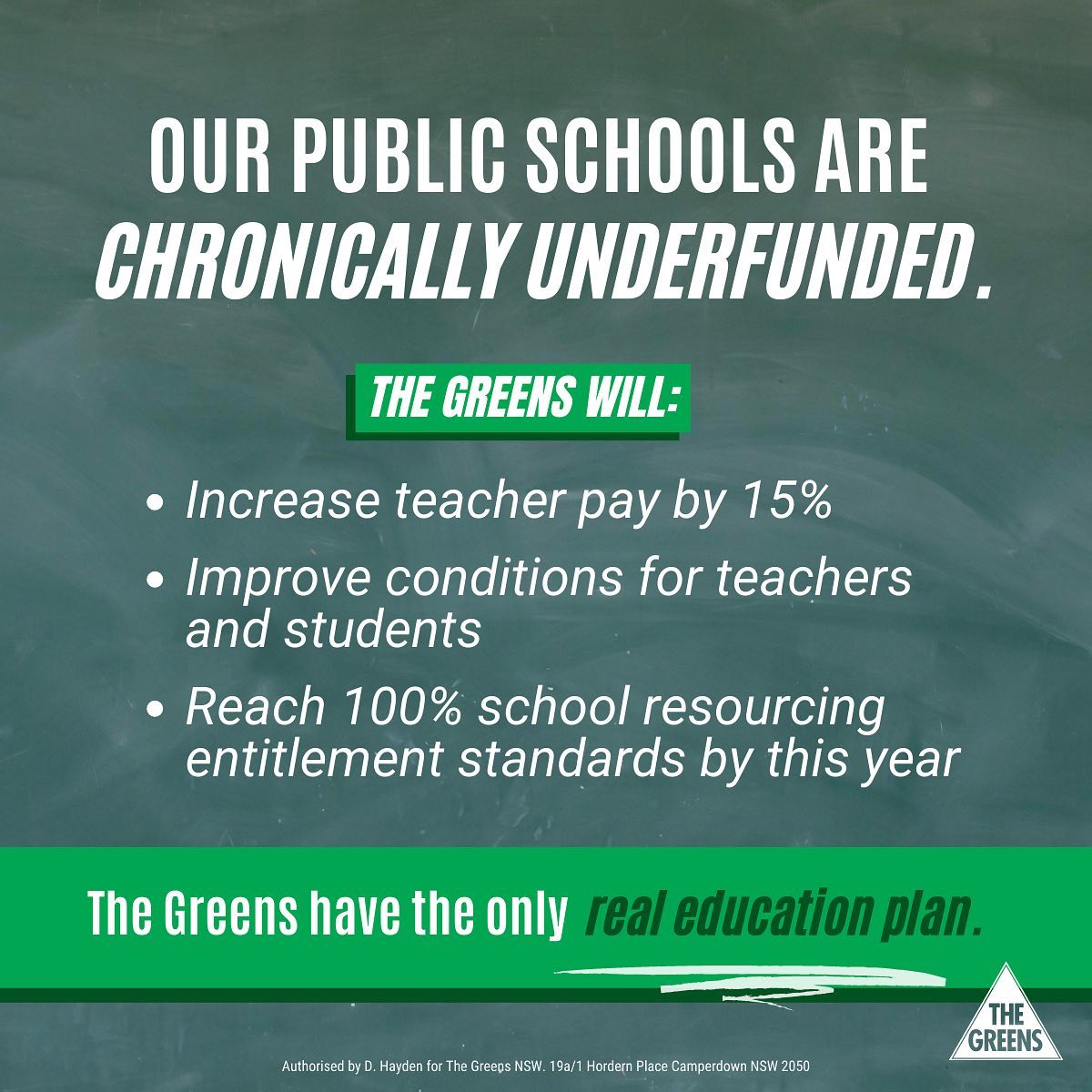 The Greens NSW: A properly funded public school system is crucial to a fair and t…