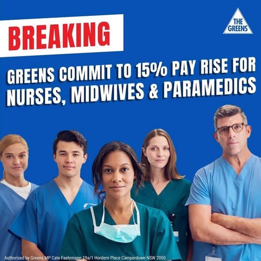 The Greens NSW: Under the Liberal-National Government frontline healthcare worker…