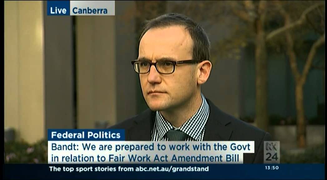 VIDEO: Australian Greens: Adam Bandt on Fair Work Act – ABC News 24