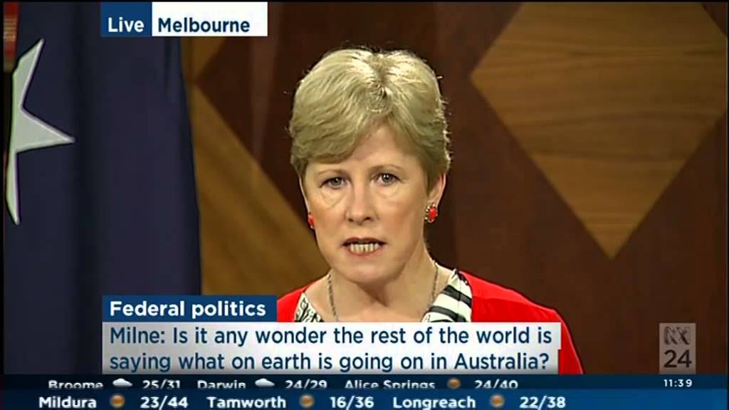 Christine Milne, ABC24 on Tasmanian World Heritage, ABC and Peter Greste