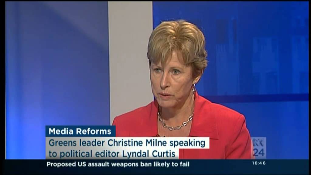 Christine Milne interview with ABC Lyndal Curtis on media reform