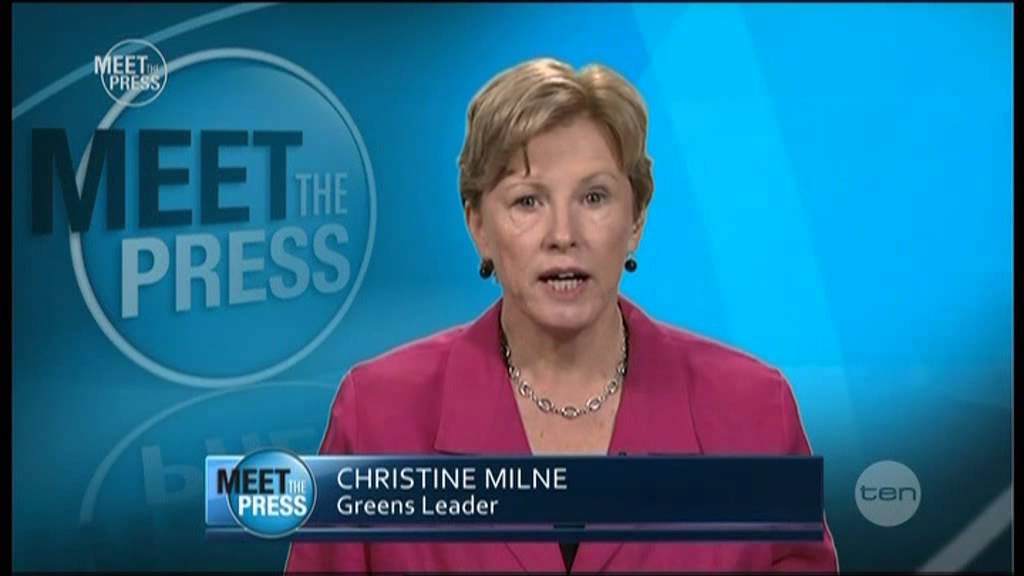 Christine Milne on Meet The Press