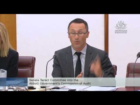 Dr Richard Di Natale questions Terry Barnes on health policy