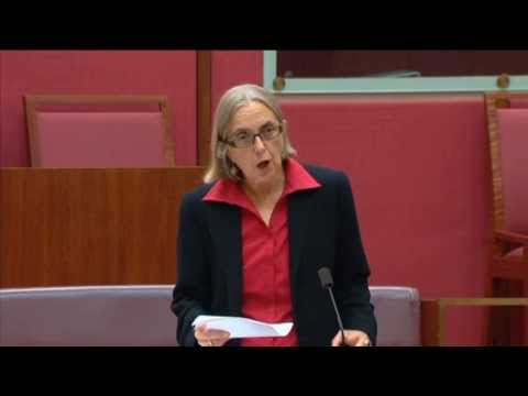 Lee Rhiannon in the Senate speaking about aid funding cuts