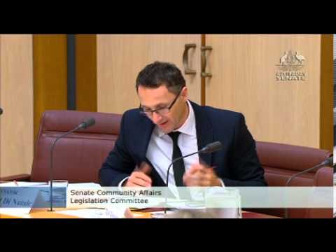 VIDEO: Australian Greens: Senator Di Natale Questions Health Dept about Private Health Insurance